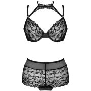 LIVCO CORSETTI FASHION – LINERA FOR THE SENSES COLLECTION SUJETADOR + PANTY NEGRO