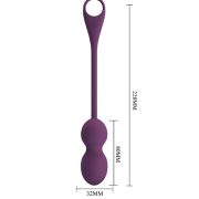 PRETTY LOVE – ELVIRA KEGEL BALLS APP CONTROL REMOTO MORADO