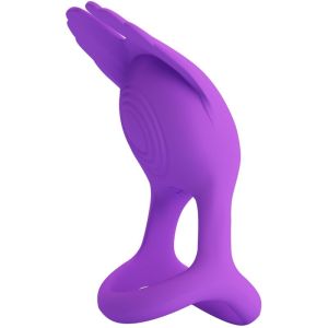 PRETTY LOVE – SILAS ANILLO VIBRADOR 7 VIBRACIONES SILICONA LILA