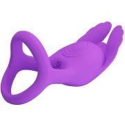 PRETTY LOVE – SILAS ANILLO VIBRADOR 7 VIBRACIONES SILICONA LILA