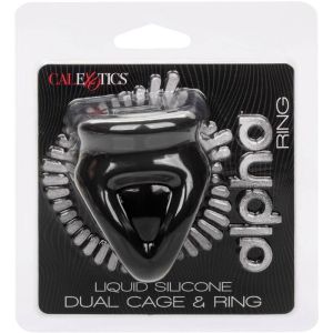 CALEXOTICS – ALPHA ANILLO DE JAULA DOBLE NEGRO