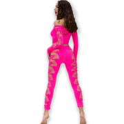 CHILIROSE – CR 4632 TOP  PANTALON FUCSIA S/L