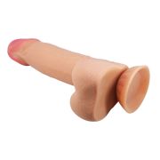 PRETTY LOVE – SLIDING SKIN SERIES DILDO REALÍSTICO CON VENTOSA PIEL DESLIZANTE 21.8 CM