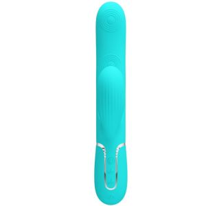 PRETTY LOVE – PERLITA VIBRADOR PUNTO G 3 EN 1 MULTIFUNCIÓN VERDE AGUA