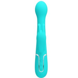 PRETTY LOVE – DEJON VIBRADOR RABBIT 3 EN 1 MULTIFUNCIÓN VERDE AGUA