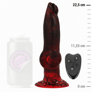 EPIC – PROMETHEUS DILDO TITAN EN LLAMAS RECARGABLE CONTROL REMOTO