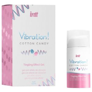 INTT – POTENTE ESTIMULANTE ÍNTIMO GEL VIBRADOR LIQUIDO ALGODÓN DE AZÚCAR 15 ML