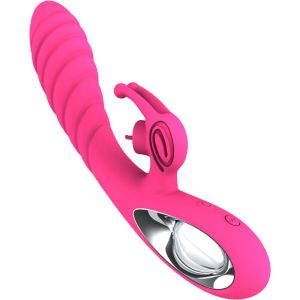 ARMONY – VICKY VIBRADOR RABBIT CON LENGUA PULL RING FUCSIA