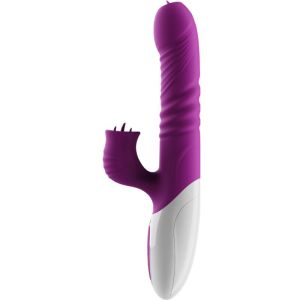 ARMONY – VIBRADOR  THRUSTING DOBLE LENGUA EFECTO CALOR VIOLETA