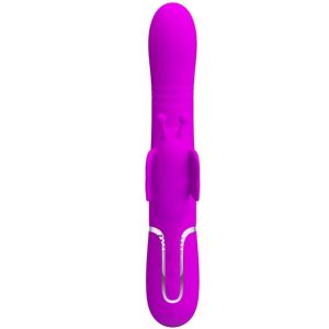 PRETTY LOVE – VIBRADOR RABBIT MULTIFUNCIÓN 4 EN 1 MARIPOSA FUCSIA