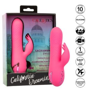 CALEXOTICS – SACRAMENTO SWEETIE VIBRADOR RABBIT ROSA BY CALIFORNIA DREAMING