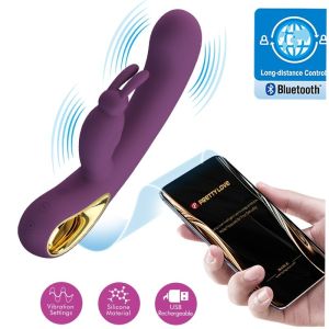 PRETTY LOVE – LIAM VIBRADOR RABBIT  ESTIMULADOR PUNTO G MORADO