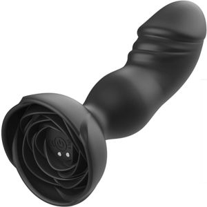 ARMONY – EXTREME A BLOOM ROSA VIBRADOR  PLUG ANAL CONTROL REMOTO NEGRO