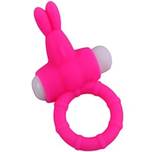 ARMONY – MS BUNNY ANILLO VIBRADOR SILICONA ROSA