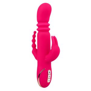 CALEXOTICS – JACK FANTASY TRIPLE VIBRADOR CALENTABLE RABBIT ROSA