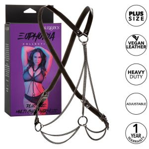 CALEXOTICS – EUPHORIA ARNÉS DE MÚLTIPLES CADENAS PREMIUM TALLA PLUS