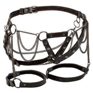 CALEXOTICS – EUPHORIA ARNÉS DE MUSLO CON CADENAS PREMIUM TALLA PLUS