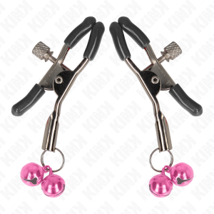 KINK – PINZAS PARA PEZONES CON DOBLE CAMPANILLA ROSA 6 CM