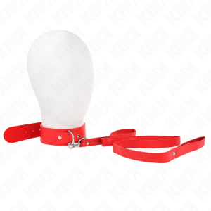 KINK – COLLAR CON CORREA 116 CM FINO ROJO AJUSTABLE 32-50 CM X 8 CM