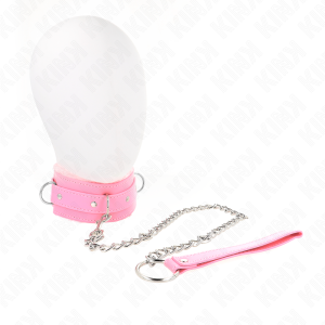 KINK – COLLAR CON CORREA 65 CM CON RESTRICCIONES ROSA AJUSTABLE 36-42 CM X 5.5 CM