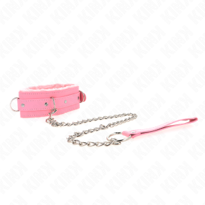 KINK – COLLAR CON CORREA 65 CM CON RESTRICCIONES ROSA AJUSTABLE 36-42 CM X 5.5 CM