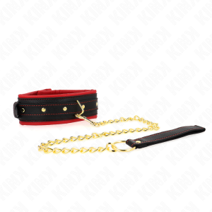 KINK – COLLAR CON CORREA DE TEJIDO LISO AJUSTABLE 33-48 CM X 5.7 CM