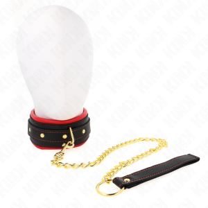 KINK – COLLAR CON CORREA DE TEJIDO LISO AJUSTABLE 33-48 CM X 5.7 CM