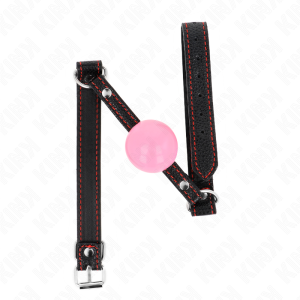 KINK – MORDAZA DE BOLA 4 CM DE ORO ROSA 60 x 2 CM