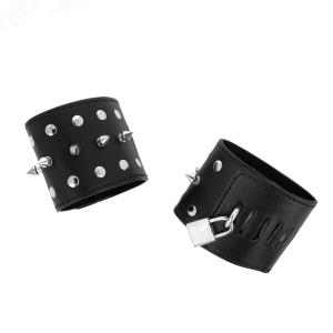 KINK – MUÑEQUERAS ESTILO PUNK CON PINCHOS 25 X 6 CM