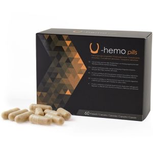 500 COSMETICS – U-HEMO CÁPSULAS PARA PREVENIR LAS HEMORROIDES – 60 CÁPSULAS