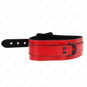 KINK – COLLAR AJUSTABLE ROJO VINO 37.5-49.5 CM X 5 CM