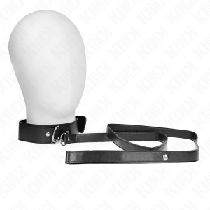 KINK – COLLAR CON CORREA 116 CM FINO NEGRO AJUSTABLE 32-50 CM X 8 CM