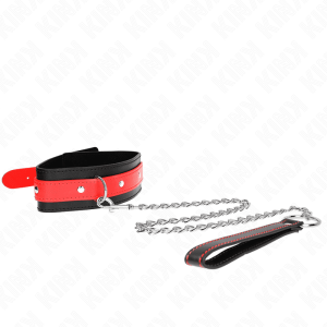 KINK – COLLAR CON CORREA 65 CM ROJO AJUSTABLE 36-43 CM X 5 CM