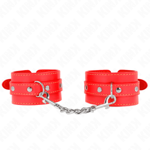 KINK – MUÑEQUERAS FINAS ROJO AJUSTABLE 21-33 CM