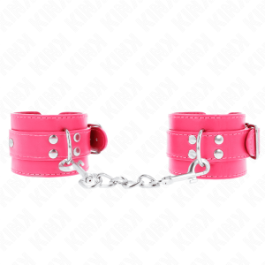 KINK – MUÑEQUERAS FUCSIA CON DETALLES EN FUCSIA AJUSTABLE 20-28 CM X 5.5 CM