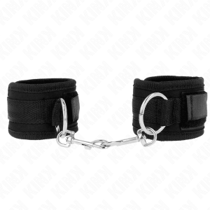 KINK – MUÑEQUERAS NEGRO AJUSTABLE 18-35 CM X 6 CM