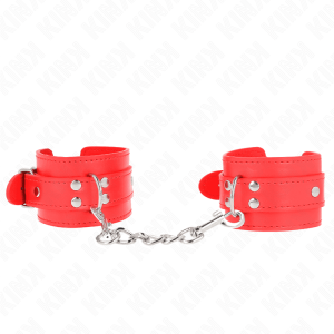 KINK – MUÑEQUERAS SENCILLAS ROJO AJUSTABLE 20-23 CM X 5.5 CM