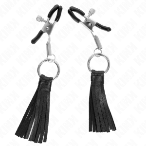 KINK – PINZAS PARA PEZONES CON BORLAS DE POLIPIEL 6 CM