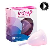 IRISCUP – COPA MESTRUAL ROSA GRANDE + BOLSA ESTERILIZADORA GRATIS