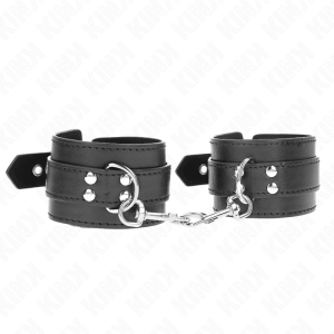 KINK – MUÑEQUERAS CON TACHUELAS NEGRO 35 X 6 CM