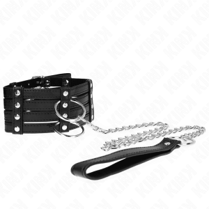 KINK – COLLAR CON CORREA 65 CM ESTILO SUB AJUSTABLE 35-51 CM X 7 CM