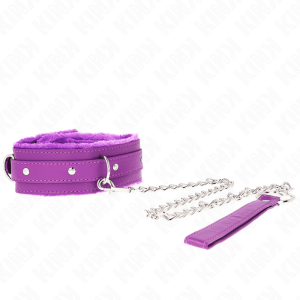 KINK – COLLAR CON CORREA 65 CM CON RESTRICCIONES MORADO AJUSTABLE 36-42 CM X 5.5 CM