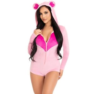 LEG AVENUE – BODY OSITO TERCIOPELO ROSA S