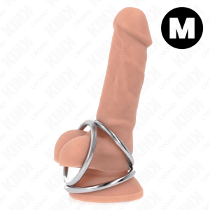 KINK – ANILLO PENE TRIPLE METAL CROMADO 3.8 CM A 5 CM MODELO 2