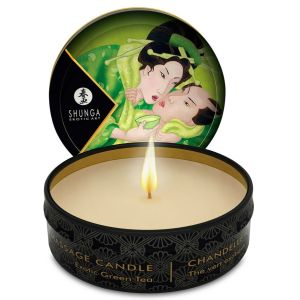 SHUNGA – MINI CARESS BY CANDELIGHT VELA MASAJE TÉ VERDE 30 ML