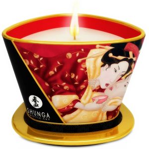 SHUNGA – MINI CARESS BY CANDELIGHT VELA MASAJE FRESAS Y CAVA 170 ML