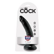 KING COCK – 7 PENE NEGRO 17.8 CM