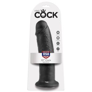 KING COCK – 10 PENE NEGRO 25 CM