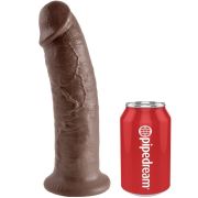 KING COCK – 10 PENE MARRON 25.4 CM