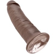 KING COCK – 10 PENE MARRON 25.4 CM